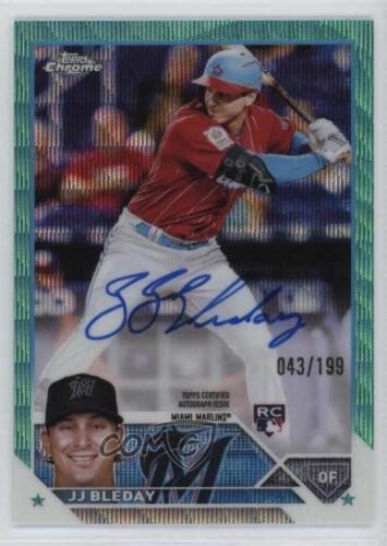 2023 Topps Chrome Aqua Wave Refractor 199 JJ Bleday RA JJB Rookie