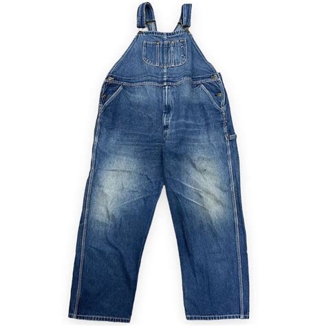 Vintage Vtg Key Bib Overalls Mens 46x29.5 Jean Denim Farmer Work | Grailed