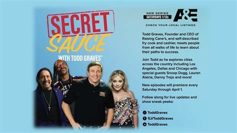 Raising Cane’s Todd Graves Returns in A&E’s ‘Secret Sauce’ & Highlights ...