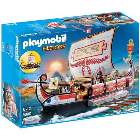 Playmobil History Floating Roman Warriors Ship 5390 Toys Zavvi US