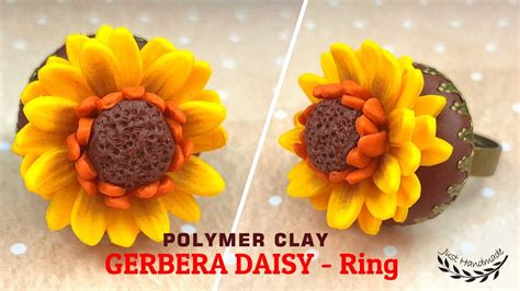 JustHandmade How To Make An Easy Polymer Clay Fimo Gerbera Daisy