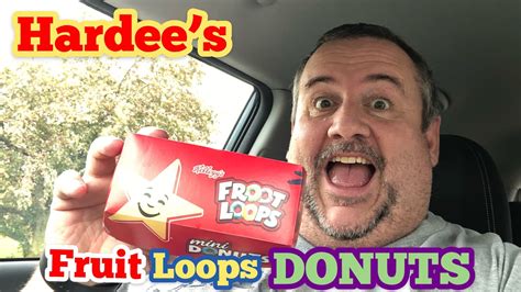 Hardees NEW Fruit Loops Mini Donuts 2018 YouTube