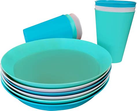 Mypicompany Vaisselle Camping Pi Ces Les Tons Pastel Assiette