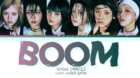 Nmixx Boom Lyrics Color Coded Lyrics Youtube