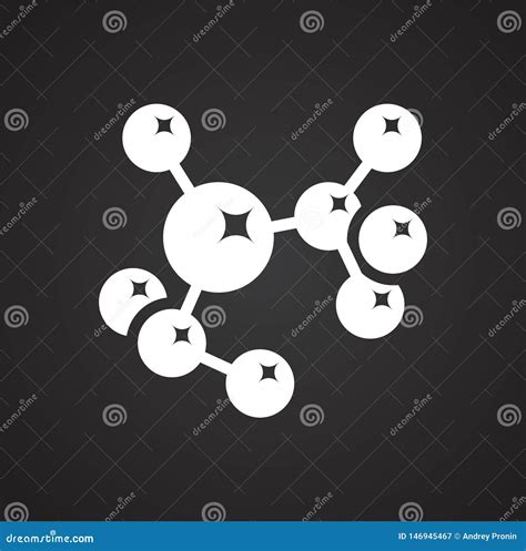 Molecula Icon On Background For Graphic And Web Design Simple Vector