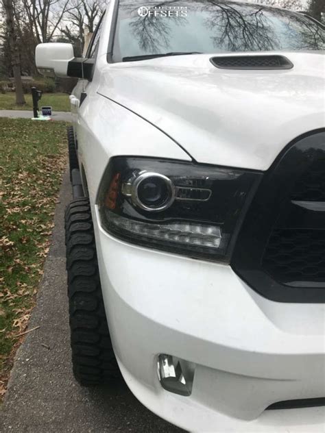 2017 Ram 1500 With 20x10 25 Vision Sliver And 305 55R20 Terrain