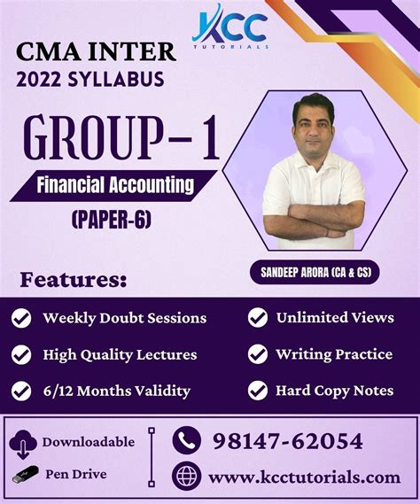 Best Affordable Cma Inter Financial Accounting Video Lectures