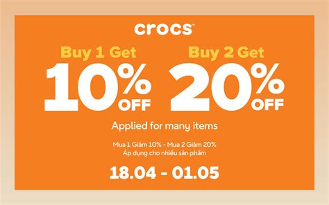 CROCS ƯU ĐÃI TƯNG BỪNG MỪNG LỄ LỚN AEON MALL Tân Phú Celadon Điểm