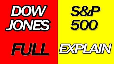 What Is Dow Jones What Is Sandp 500 Dow Jones And Sandp 500 Explained The Difference