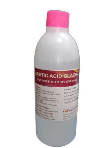 Transparent Acetic Acid Glacial For Hospital Bottles At Rs Bottle