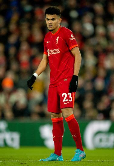 Liverpools Luis Diaz Reacts During English Editorial Stock Photo