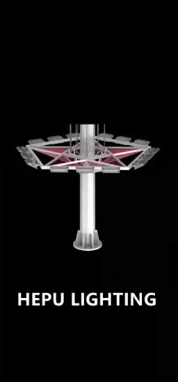 Hepu 20m Hot DIP Galvanized Steel Conical Octagonal High Mast Light Lighting Pole Outdoor