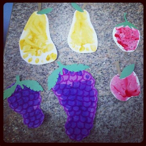 Pin By Tara Hill On Fingerprint Projects Picnic Theme Fruit Crafts