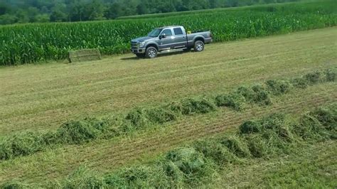 Baling Our Third Cutting Of Alfalfa For 2016 And Doing Some Custom