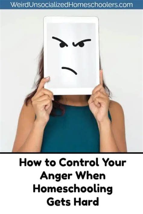 How To Control Your Anger When Homeschooling Gets Hard Weird