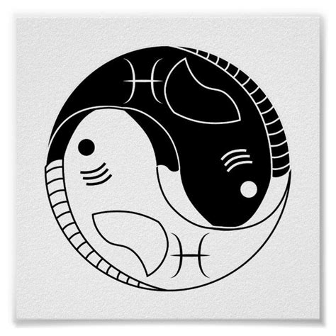 Pisces Yin Yang Fish Ying Yang Yin Yang Fish Yin Yang Art Zodiac