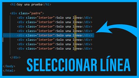 SELECCIONA LÍNEA ACTUAL en VISUAL STUDIO CODE YouTube