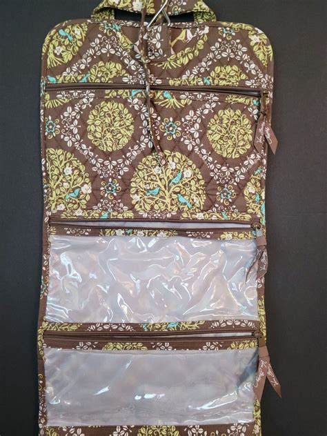 Vera Bradley Fold Up Hanging Travel Cosmetic Jewelry Gem