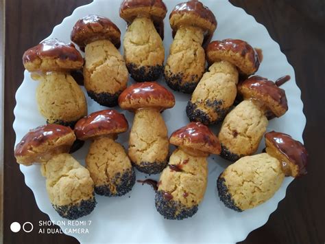 Печенье Грибочки рецепт с пошаговыми фото (песочное тесто)