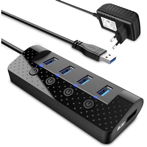 Hub Usb Aliment Hub Usb Ports Plus Ports D Di S La Charge