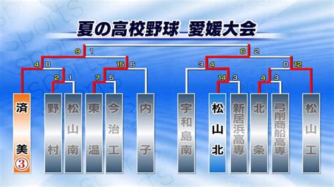 高校野球愛媛大会 ベスト8出そろう【24日の全試合掲載】