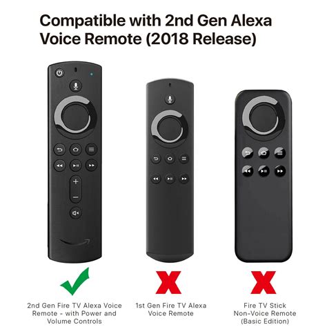 Nd Gen Alexa Control Remoto Por Voz Funda De Sili Grandado