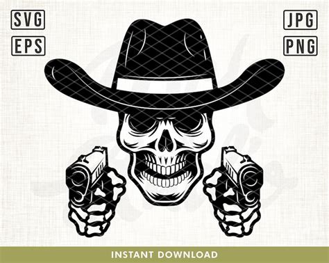 Cowboy Skeleton Svg Cowboy Skull Svg Cowboy Svg Skull Svg Etsy