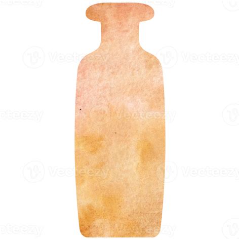 Watercolor Brown Boho Ceramic Vase 11288746 PNG