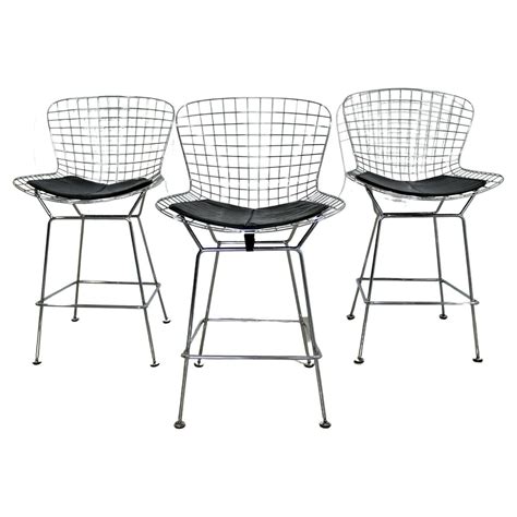 Restored Rattan Bar Stool With Vinyl Seat Backs Set Of Six At 1stDibs