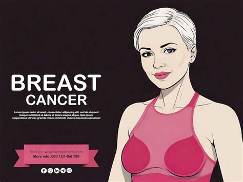 Breast Cancer Awareness Social Media Poster Template Design Premium Ai Generated Psd