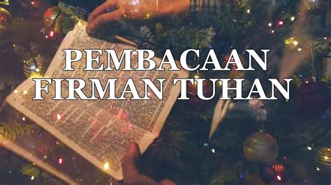 Pembacaan Firman Tuhan Kitab Yohanes Dessy Gloria Stuart Youtube