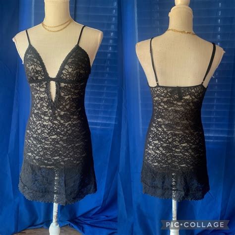 Vintage Intimates And Sleepwear Vintage Victorias Secret Black Lace