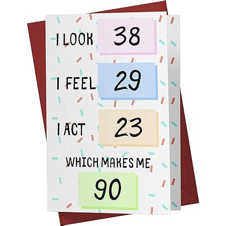 Amazon Funny Th Birthday Card Funny Years Old Anniversary