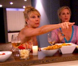 Ramona Singer S Orange Floral Applique Bikini Big Blonde Hair