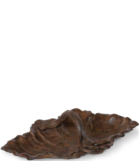 Park Hill Cast Aluminum Grape Leaf Decorative Tray Dillards