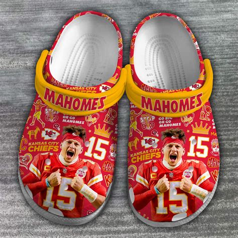 Footwearmerch Kansas City Chiefs Mahomes NFL Sport Crocs Crocband Clogs ...