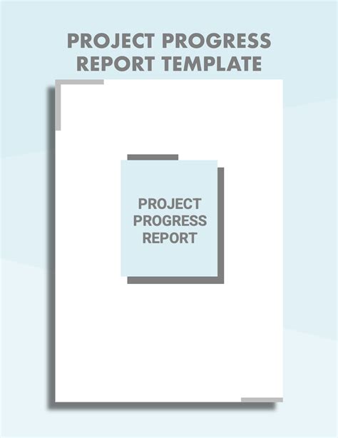 Project Progress Report Template in Google Docs, Word, Pages - Download ...