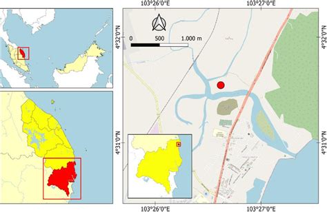 Survey location Sungai Kerteh, Kemaman district, Trengganu, Malaysia... | Download Scientific ...