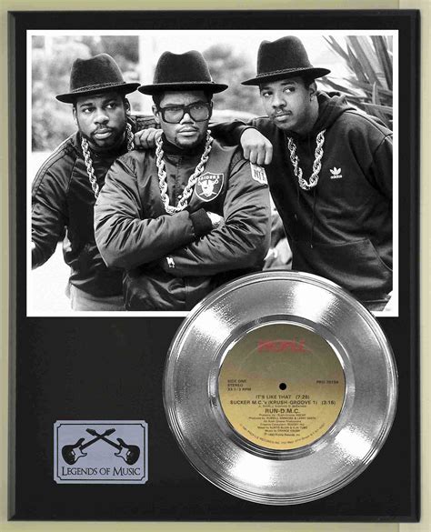 Run Dmc Its Like That Platinum 45 Record Ltd Edition Display Award