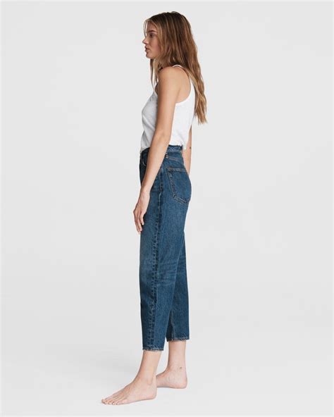 Rag And Bone Alissa High Rise Barrel Leg Jean Clover Garmentory