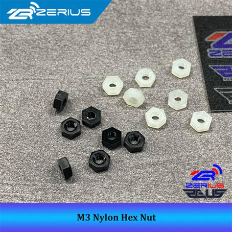 Jual M3 Nylon Hex Nut Hexagon Plastic Nut M3 Mur Plastik Mur M3 Putih