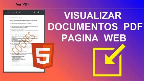 COMO VISUALIZAR UN DOCUMENTO PDF EN UNA PAGINA WEB HTML YouTube