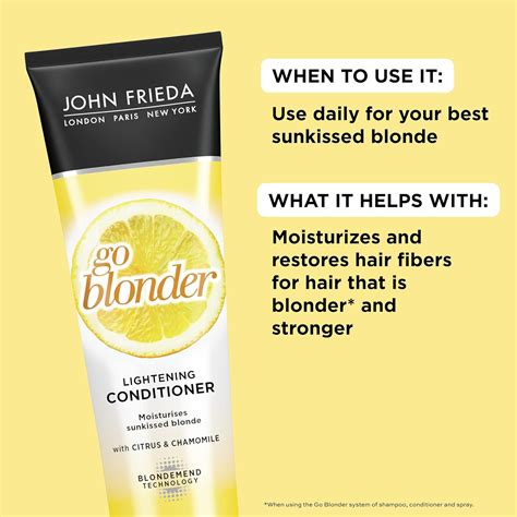 John Frieda Acondicionador Aclarante Sheer Blonde Go Blonder Con