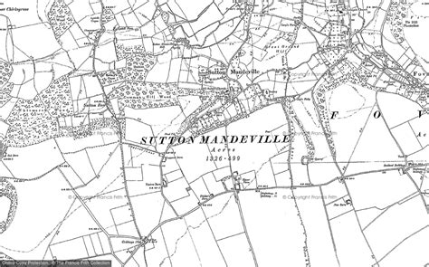 Historic Ordnance Survey Map Of Sutton Mandeville 1899 1900