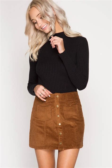 Cute In Corduroy Mini Skirt Mini Skirts Fall Fashion Outfits Skirt