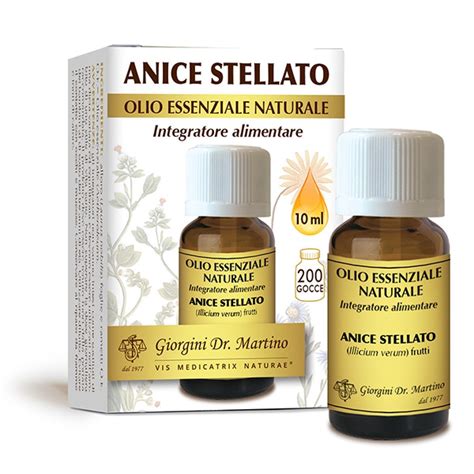 Anice Stellato Olio Essenziale 10ml Dr Giorgini Dottor Giorgini