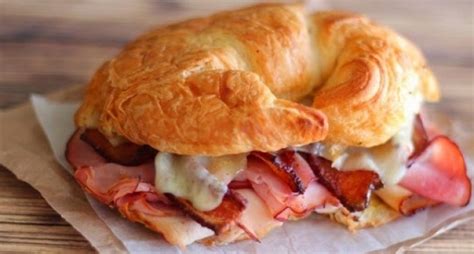 This Ham Turkey Bacon Croissant Sandwich Is Melt In The Mouth