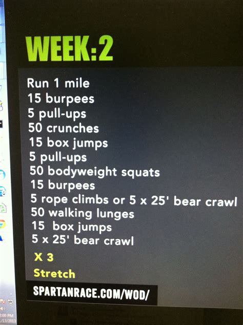 Spartan WOD Spartan Race Training, Spartan Workout, 300 Workout ...