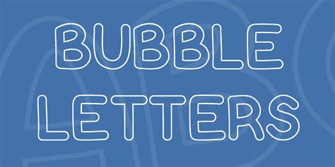 Bubble Letters Font FREE Download & Similar Fonts | FontGet