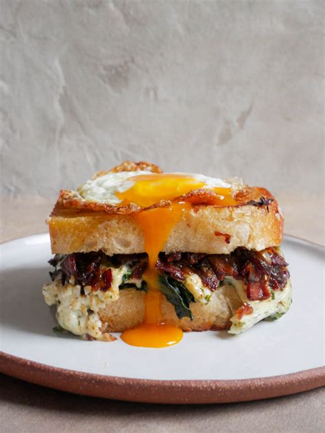 Breakfast Toastie With Bacon Jam And Brie Daens Kitchen